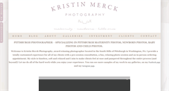 Desktop Screenshot of kristinmerckphotography.com
